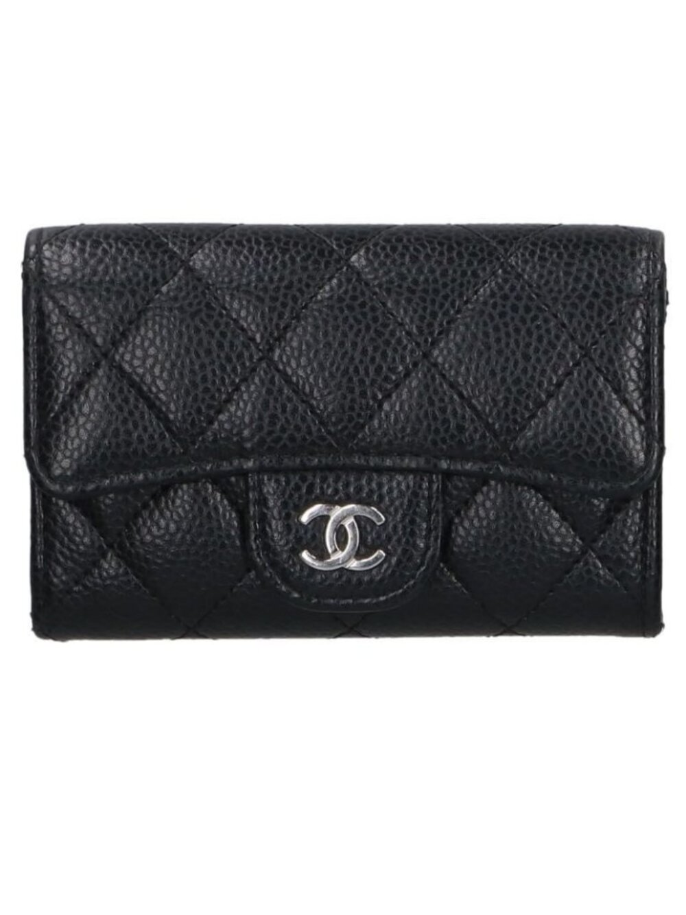 Chanel Caviar Leather Quilted Card Case